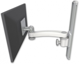 ICW EV65-T19-A1-MW LCD mount, 19" Track slider, an 11" arm, White