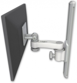 ICW EV65-T19-AS1-MW LCD mount, 19" Track slider, a 6" arm, White