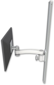 ICW EV65-T36-A1-MW LCD mount, 36" Track slider, an 11" arm, White