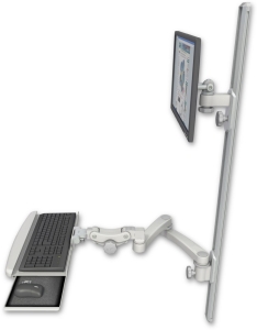 ICW EV65-T50D-KPB-A2-QG LCD mount, 50" Track, two arms, KB,, 20" two arms, Gray