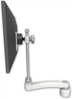 ICW EV710-DV1-A1-MW ErgoVision 710 LCD Desk Mount with a 1" Riser and an 11" arm, Medical White