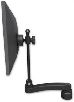 ICW EV710-DV1-A1-WB ErgoVision 710 LCD Desk Mount with a 1" Riser and an 11" arm, Writable Black