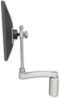 ICW EV710-DV5-A1-QG ErgoVision 710 LCD Desk Mount with a 5" Riser and an 11" arm, Quartz Gray