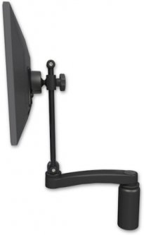 ICW EV710-DV5-A1-WB ErgoVision 710 LCD Desk Mount with a 5" Riser and an 11" arm, Writable Black