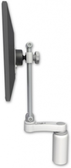 ICW EV710-DV5-AS1-MW ErgoVision 710 LCD Desk Mount with a 5" Riser and an 6" arm, Medical White
