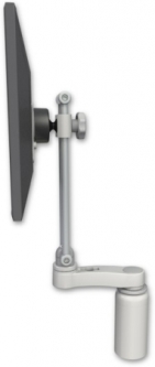 ICW EV710-DV5-AS1-QG ErgoVision 710 LCD Desk Mount with a 5" Riser and an 6" arm, Quartz Gray