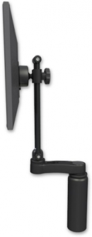 ICW EV710-DV75-AS1-WB ErgoVision 710 LCD Desk Mount with a 7.5" Riser and an 6" arm, Writable Black