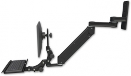 ICW T2E12P-WT2-KP12-WB Titan Elite Paralink LCD mount with a 12" T2 arm wall mount, Writable Black