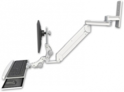ICW T2E12P-WT2-KPB-MW Titan Elite Paralink LCD mount with a 12" T2 arm wall mount, Medical White