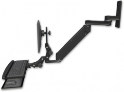 ICW T2E12P-WT2-KPB-WB Titan Elite Paralink LCD mount with a 12" T2 arm wall mount, Writable Black