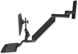 ICW T2E12P-WT2-KU12F-WB Titan Elite Paralink LCD mount with a 12" T2 arm wall mount, Writable Black