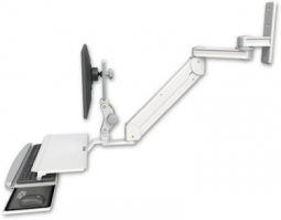 ICW T2E12P-WT2-KUS-MW Titan Elite Paralink LCD mount with a 12" T2 arm wall mount, Medical White