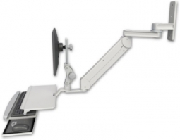 ICW T2E12P-WT2-KUS-QG Titan Elite Paralink LCD mount with a 12" T2 arm wall mount, Quartz Gray