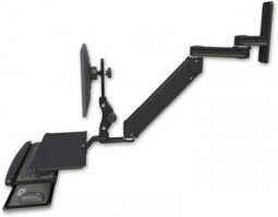 ICW T2E12P-WT2-KUS-WB Titan Elite Paralink LCD mount with a 12" T2 arm wall mount, Writable Black