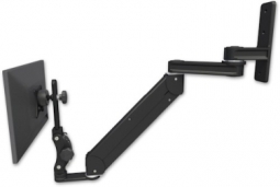 ICW T2E12P-WT2-WB Titan Elite Paralink LCD mount with a 12" T2 arm wall mount, Writable Black