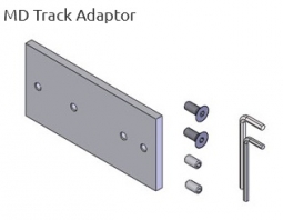 ICW TACPUKIT-MW TACPUKIT-MW GCX wall Track Adapter for frame style CPU holders Medical White