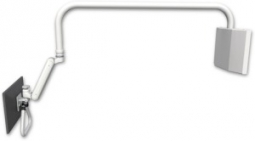 ICW UL182I-OHAP Inverted Ultra 182 Arm, Overhead arm mounted to a wall plate, Medical White