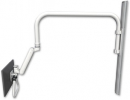 ICW UL182I-OHATS-MW Inverted Ultra 182 Arm on a Short Overhead arm, 50" wall track, Medical White