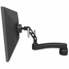 ICW UL500-D1-A1-WB Ultra 500 LCD desk mount with a 1" riser and an 11" arm, Writable Black