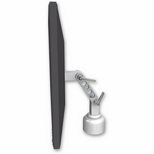 ICW UL500-D1-MW Ultra 500 LCD desk mount with a 1" riser, Medical White