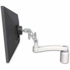 ICW UL500-D3-A1-MW Ultra 500 LCD desk mount with a 3" riser and an 11" arm, Medical White