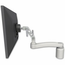 ICW UL500-D3-A1-QG Ultra 500 LCD desk mount with a 3" riser and an 11" arm, Quartz Gray