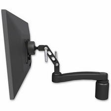 ICW UL500-D3-A1-WB Ultra 500 LCD desk mount with a 3" riser and an 11" arm, Writable Black