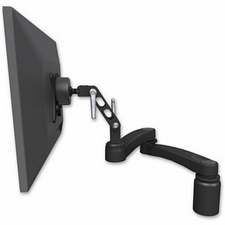ICW UL500-D3-A2-WB Ultra 500 LCD desk mount with a 3" riser and a 20" double-arm, Writable Black