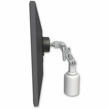 ICW UL500-D3-MW Ultra 500 LCD desk mount with a 3" riser, Medical White