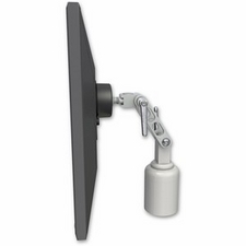 ICW UL500-D3-QG Ultra 500 LCD desk mount with a 3" riser, Quartz Gray