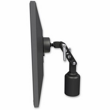 ICW UL500-D3-WB Ultra 500 LCD desk mount with a 3" riser, Writable Black