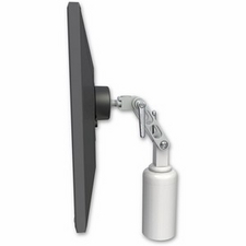 ICW UL500-D5-MW Ultra 500 LCD desk mount with a 5" riser, Medical White