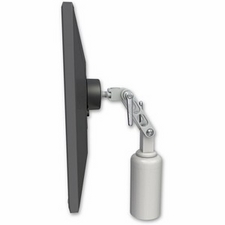 ICW UL500-D5-QG Ultra 500 LCD desk mount with a 5" riser, Quartz Gray
