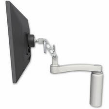 ICW UL500-D7-A1-QG Ultra 500 LCD desk mount with a 7.5" riser and an 11" arm, Quartz Gray