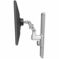 ICW UL500-T19-MW Ultra 500 LCD mount on a 19" wall track slider, Medical White