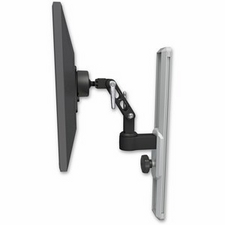 ICW UL500-T19-WB Ultra 500 LCD mount on a 19" wall track slider, Writable Black