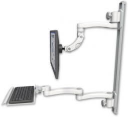 ICW UL560I-T50D-KU12-A3-MW Inverted LCD Mount on a 36" Wall Track Slider, Medical White