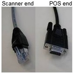 NCR 1416-C019-0040 Cable, SCAN; 7870/75/80 S and S/S IBM PC, 9-Pin RS-232, 7452, ICL Team POS