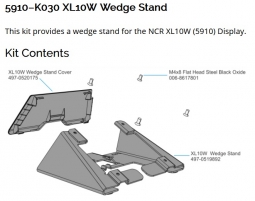 NCR 5910-K030 CP Wedge Display stand (optional)