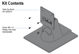NCR 5968-K031 X-Series Table Top Mount, Black
