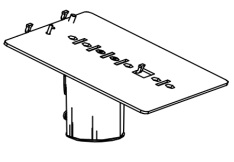 NCR 7360-K406 Kit, VeriFone MX915/925 Pin Pad Mount  - SSCO R6