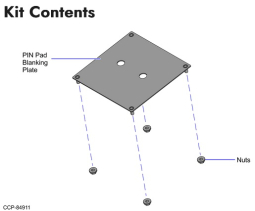 NCR 7371-K349 Kit - Front Mount Blanking, NCR 497-0537594