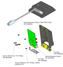NCR 7702-K161 3-Port Serial Expansion, for the RealPOS XR7