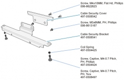 NCR 7702-K327 XR7 I/O Security Bracket Kit