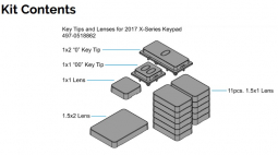 NCR 7702-K949 Keypad Kit - Key Tips and Lenses for the 2017 X-Series Keypad (7702-F349/K349)