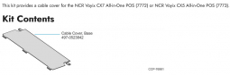 NCR 7772-K040 CX I/O Security Cover