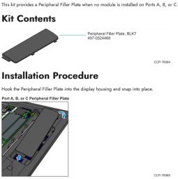 NCR 7772-K140 CP- Kit - Peripheral Filler Plate