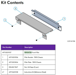 NCR 7895-K750 Kit, 7895 Front Filler