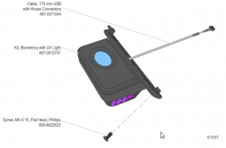 NCR 9700-0007-7761 BioMetrics with Biokey with Bottom Blank for 7745/7761