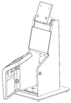 Partner Tech 21004AD215300 Accessory, Base on Table for the Alfred, PS-117, Gray Silver, G+